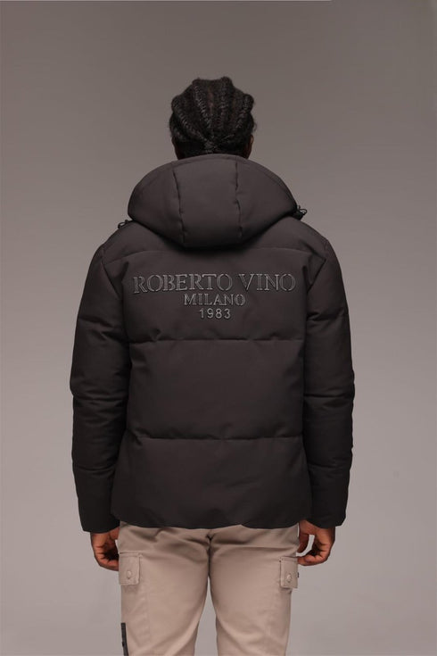 Roberto Vino Coat for man מעיל רוברטו וינו בצבע שחור לגבר